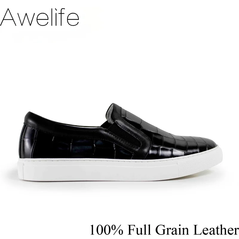 

2021 Hot Sales Handmade Flat male Leisure Shoes Genuine Leather Fashion Comfortable Black Skateboard Mens Casual Shoes