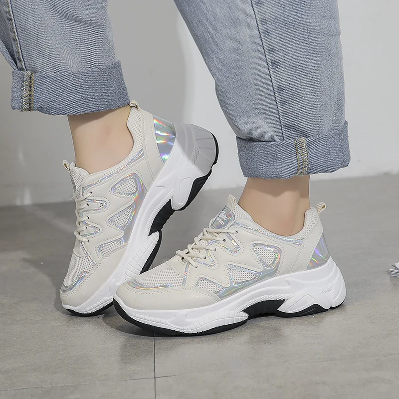 Популярные женские кроссовки коллекция 2020 года модная дышащая обувь из