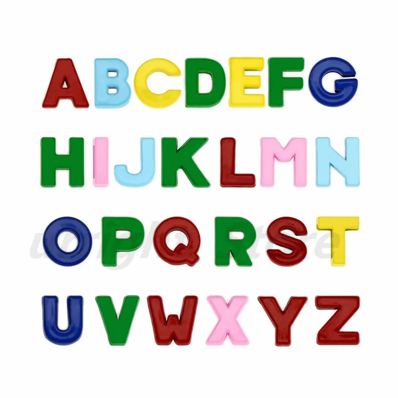 1 шт. Яркий Простой английский алфавит с буквами внутренний диаметр: 8 мм|Шармы| |