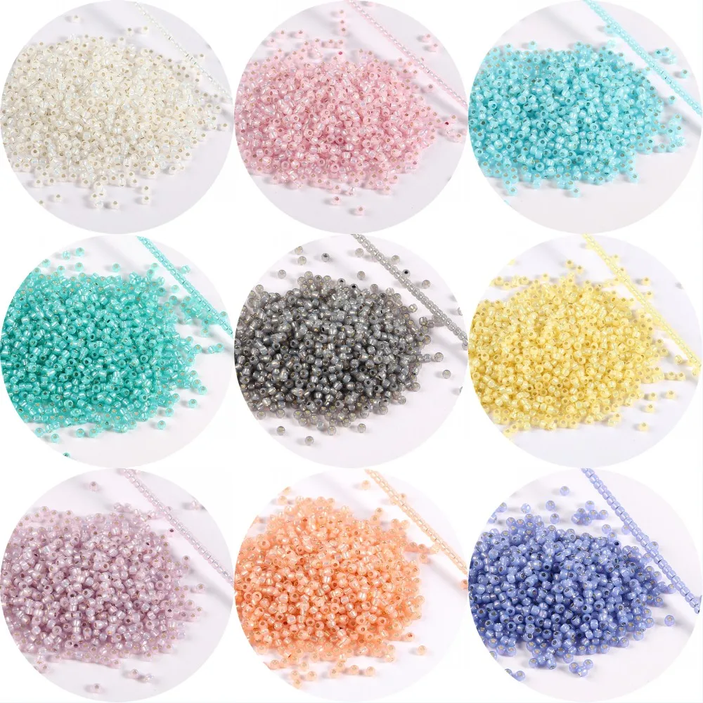 

2mm 11/0 Toho Round Glass Beads Japanese Ceylon Silver Lined Seed Bead For Jewelry Making Necklace Bracelet Diy Supplies 1000Pcs