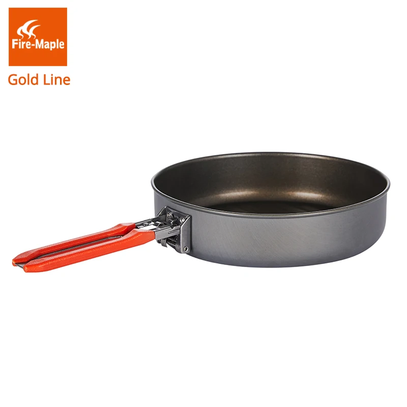 Fire Maple Gold Line Non-stick Frying Pan Outdoor Camping Hiking Skillet with Non Stick Coating Fryan 0.9L 210G