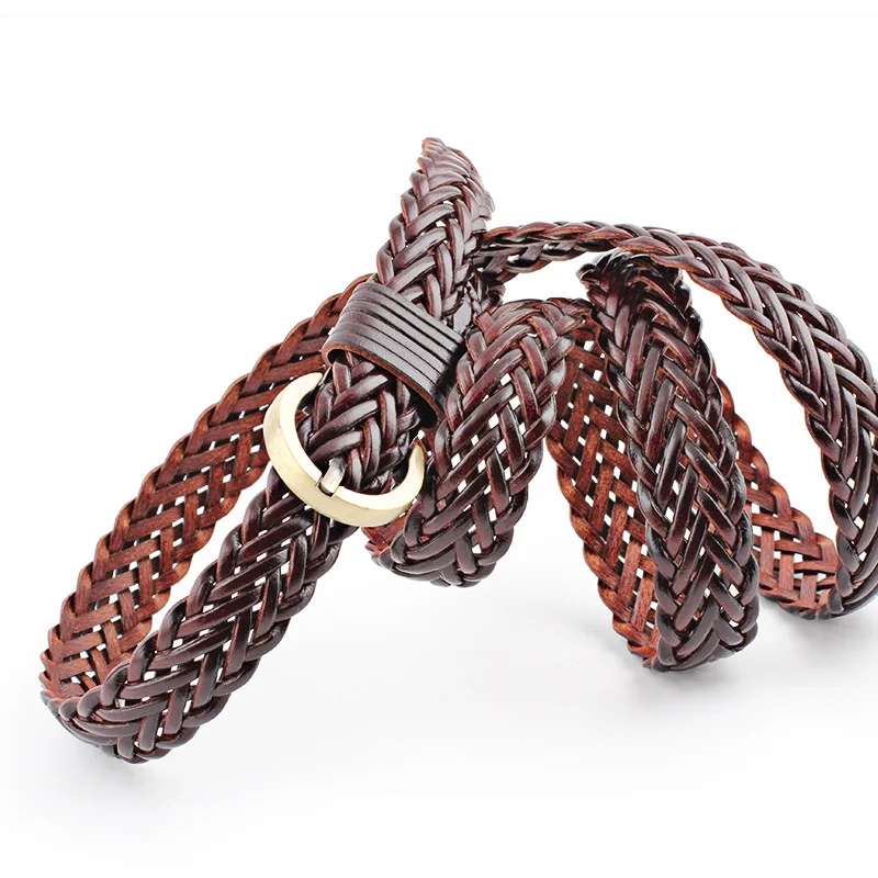 Женский ремень с пряжкой и иглами трикотажный тонкий пояс для джинсов модель bl576