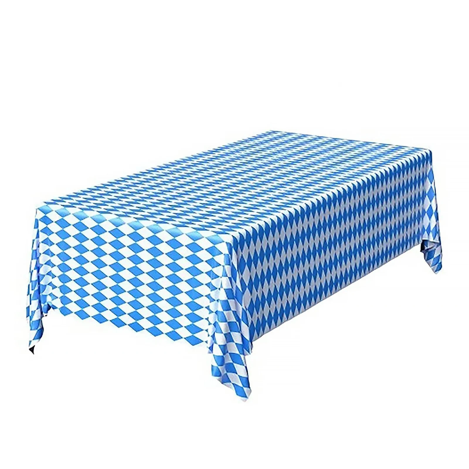 

Октоберфест, пластиковая синяя белая настольная Обложка, классический Октоберфест, баварский флаг, проверка, скатерть для фотографий