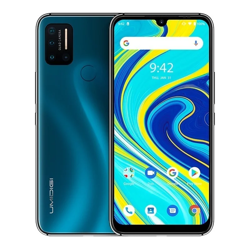 umidigi a7 pro smartphone 4gb ram 128gb rom helio p23 octa core 4150mah fingerprint andriod 10 4g lte 6 3 4150mah mobile phone free global shipping