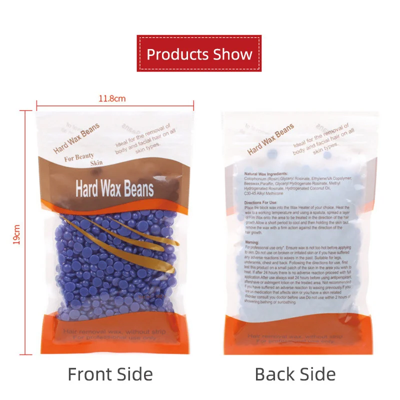 Восковые бобы для депиляции без бумаги твердый крем удаления волос в гранулах