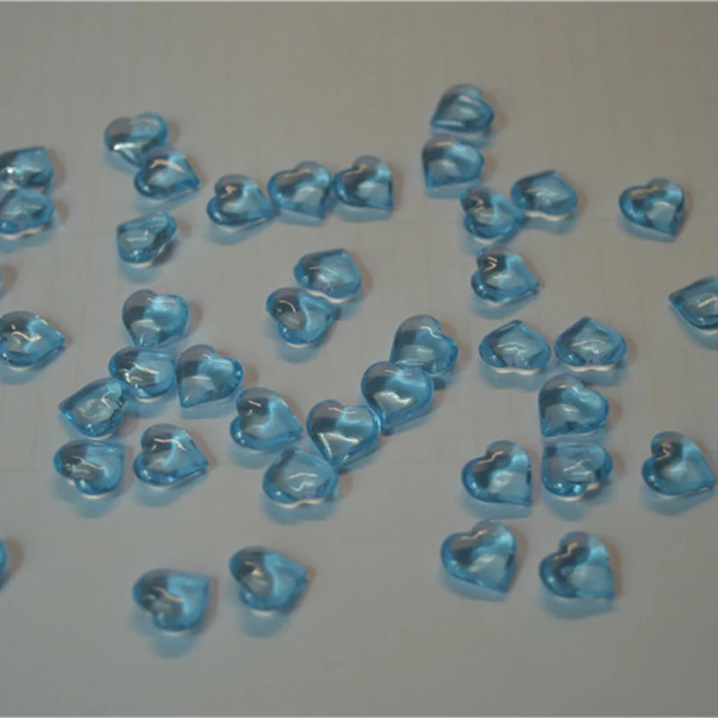 light blue 100 шт 10*4 мм 17 цветов в форме сердца акриловая Хрустальная пешка шахматная игра для маркеров настольные игры аксессуары 10 цветов - Цвет: light blue