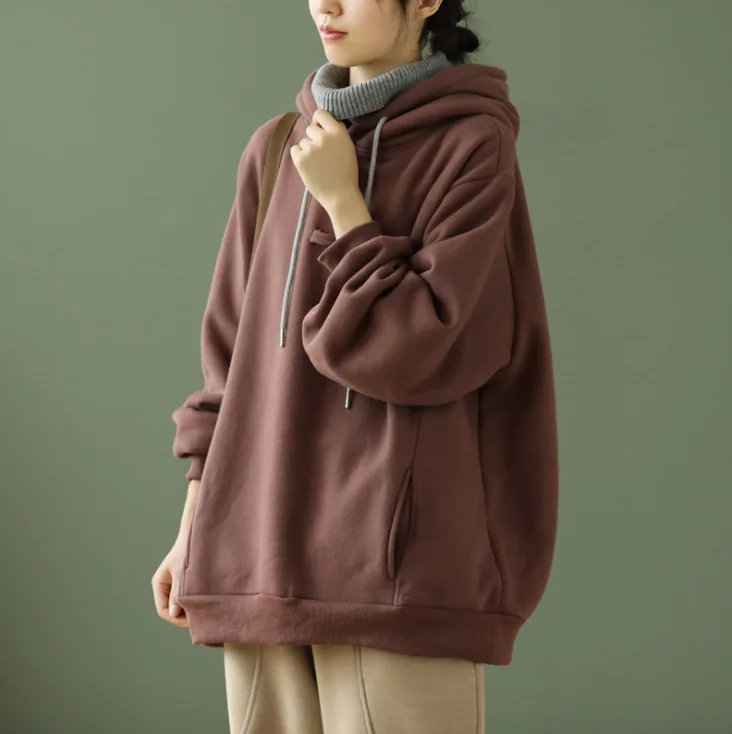 Женская хлопковая толстовка с капюшоном новинка сезона зима-осень 2020 флисовые