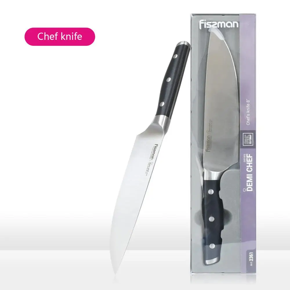 FISSMAN нож шеф повара высокая производительность Demi серии немецкие стальные
