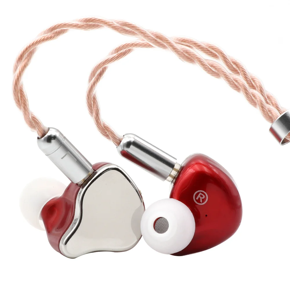 FAAEAL Гибискус DLC диафрагмы Hi Fi в наушники вкладыши Наушники с резина Цинковым