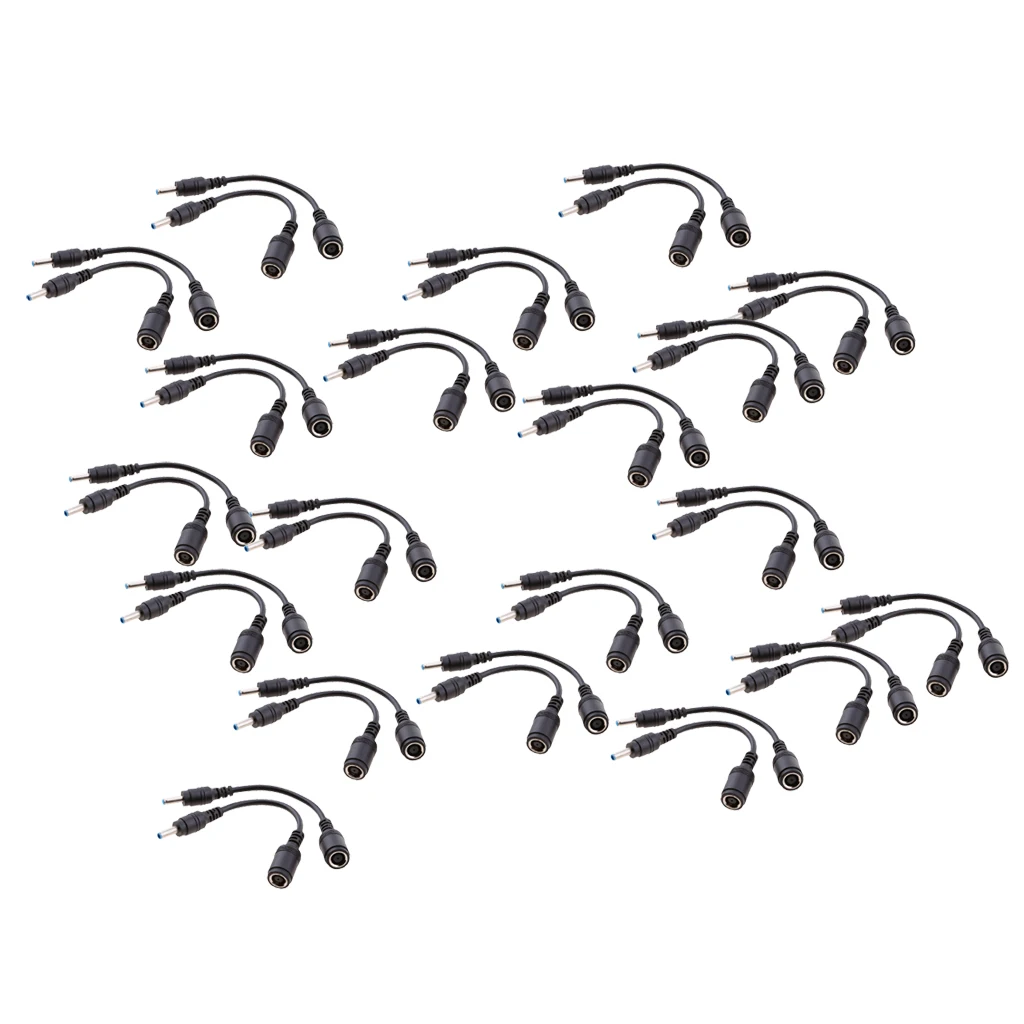 

40x DC Power 4.5 x 3.0mm Male to 7.4x 5.0mm Female Jack for HP DELL Cable
