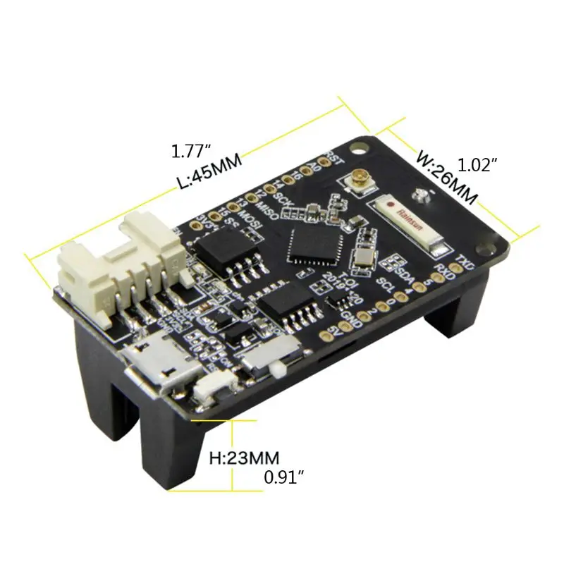 

T-OI ESP8266 Chip Rechargeable 16340 Battery Holder for MINI D1 Development Board