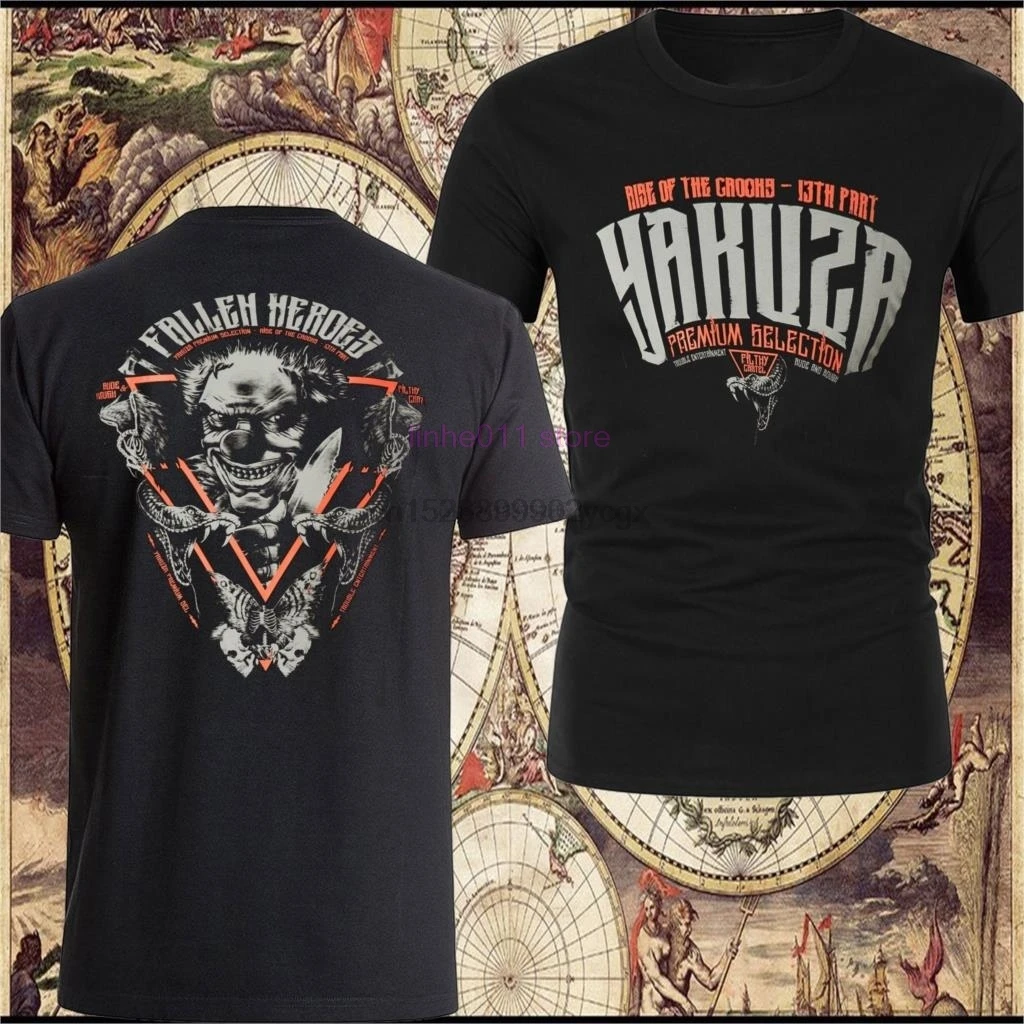 

Cool Yakuza Premium T-Shirt Yps Schwarz T-Shirts Cotton Tees Round Neck Tshirt