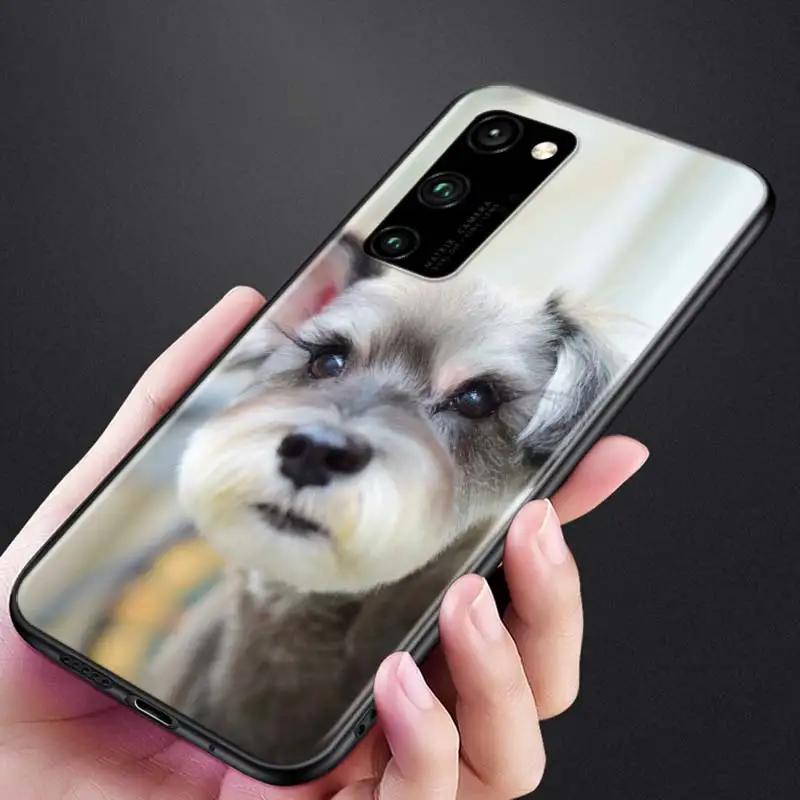 

Lovely Schnauzer Dogs for Huawei Honor 9A 9C 9S 9X 10 9 Lite 30 20 Pro 10i 8X 8 8A 7A 7C Pro Lite Black Phone Case