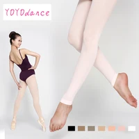 adult soft elastic collant women ballet footless dance tights with waistband cotton gusset child ballet pantyhose dance wear