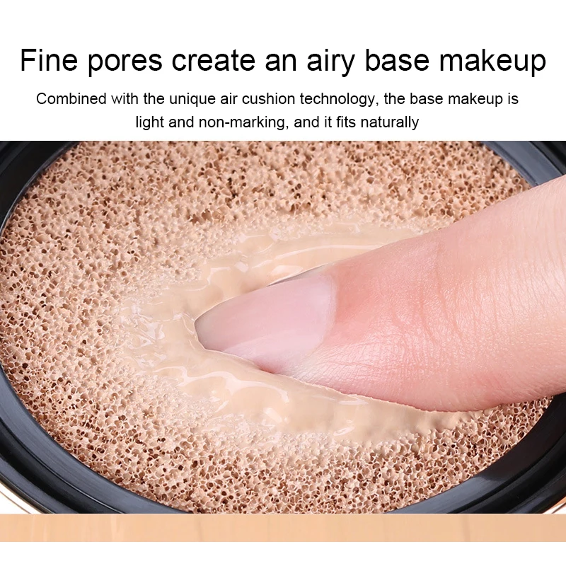 

MISS ROSE Face Makeup Air Cushion Moisturizing Foundation Oil-control Concealer Air-permeable Natural Brightening BB Cream TSLM2