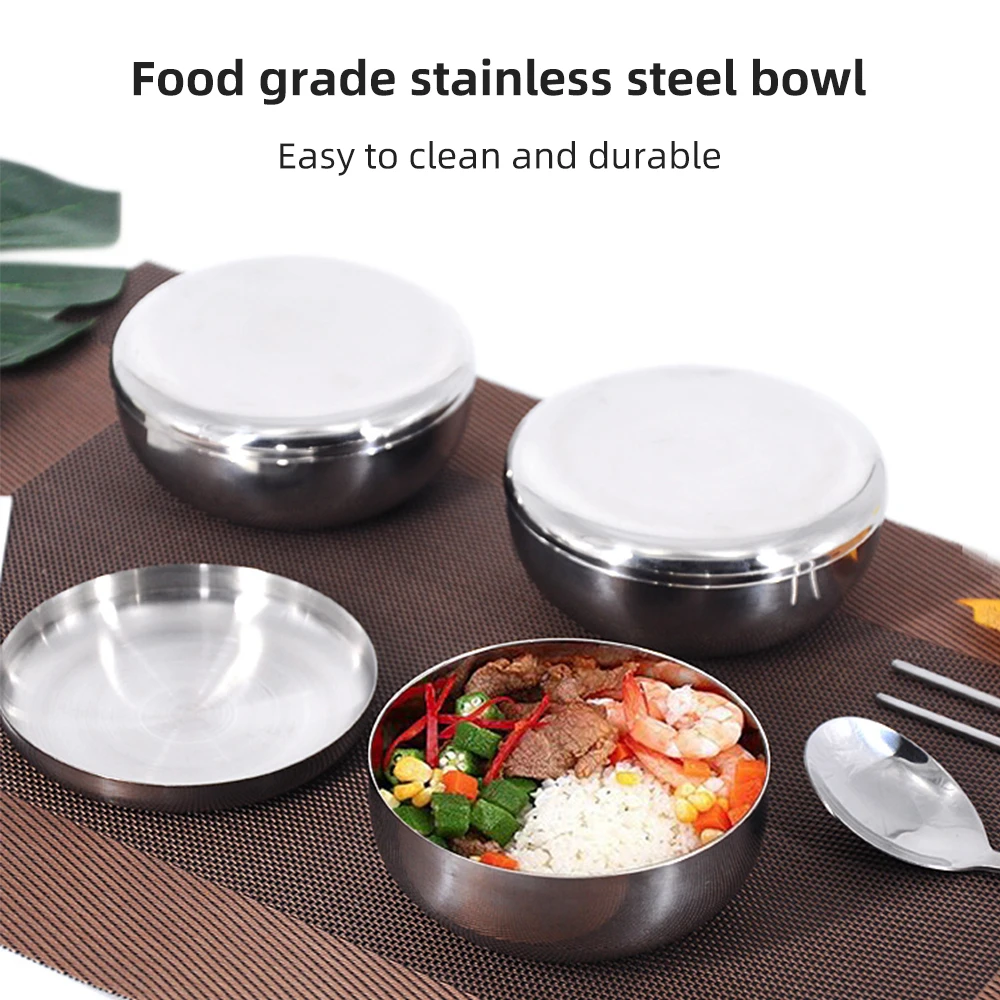 Миски из нержавеющей стали в Корейском стиле детская маленькая миска против