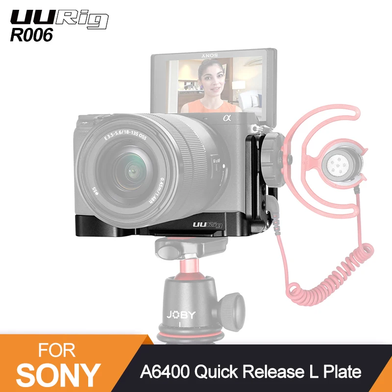 UURig R006 для SONY A6400 Vlog быстросъемная L образная пластина вертикальный