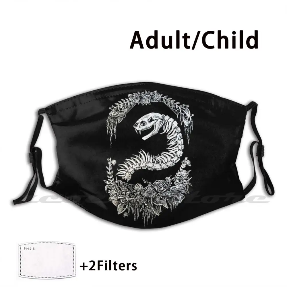 Моющаяся трендовая маска для фильтра Pm2.5 с эффектом потертости скелета мертвых