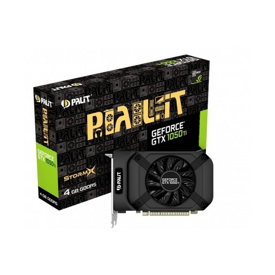 Видеокарта Palit PCI-E nVidia GeForce GTX 1050Ti StormX (4Gb/DDR5/128bit/PCI-E/DVI/HDMI/DP/OEM) (NE5105T018G1-1070F) | Компьютеры