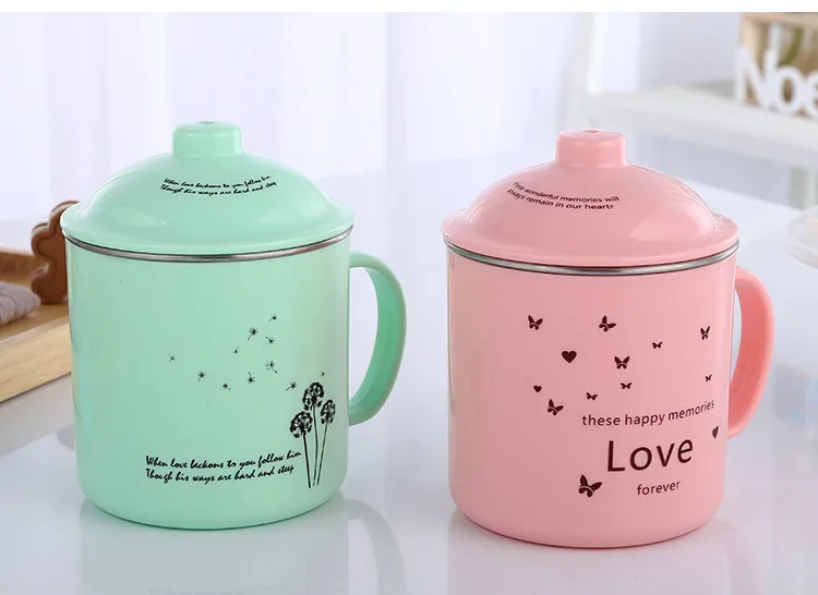 Креативная кружка для кофейного чая из нержавеющей стали Экологичная школьная