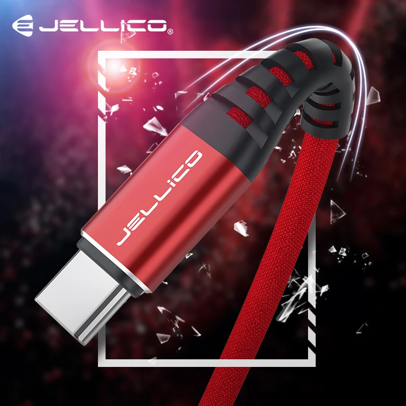 Кабель Jellico USB C для Samsung S9 S10 Plus быстрая зарядка 3 0 прямоугольный Type кабель быстрой