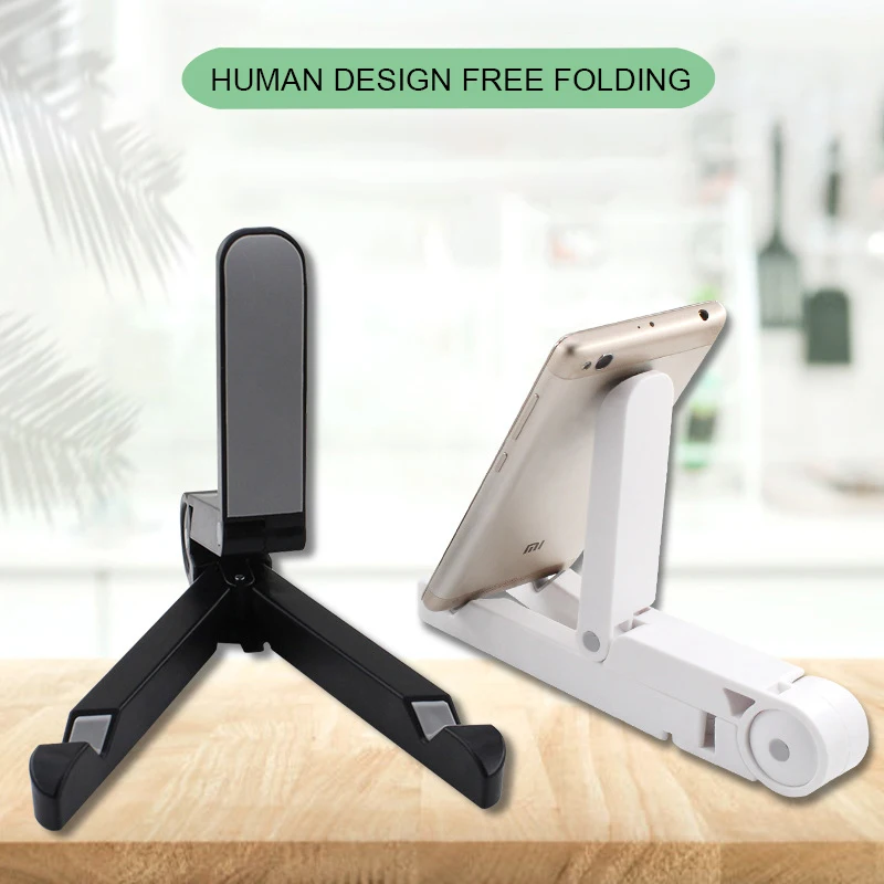 lokfo universal foldable phone tablet stand holder adjustable desktop mount stand tripod table desk support for iphone ipad mini free global shipping