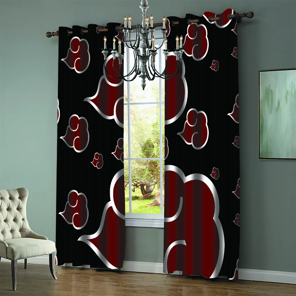 2 панели занавески в стиле ниндзя термоизолированные светонепроницасветильник