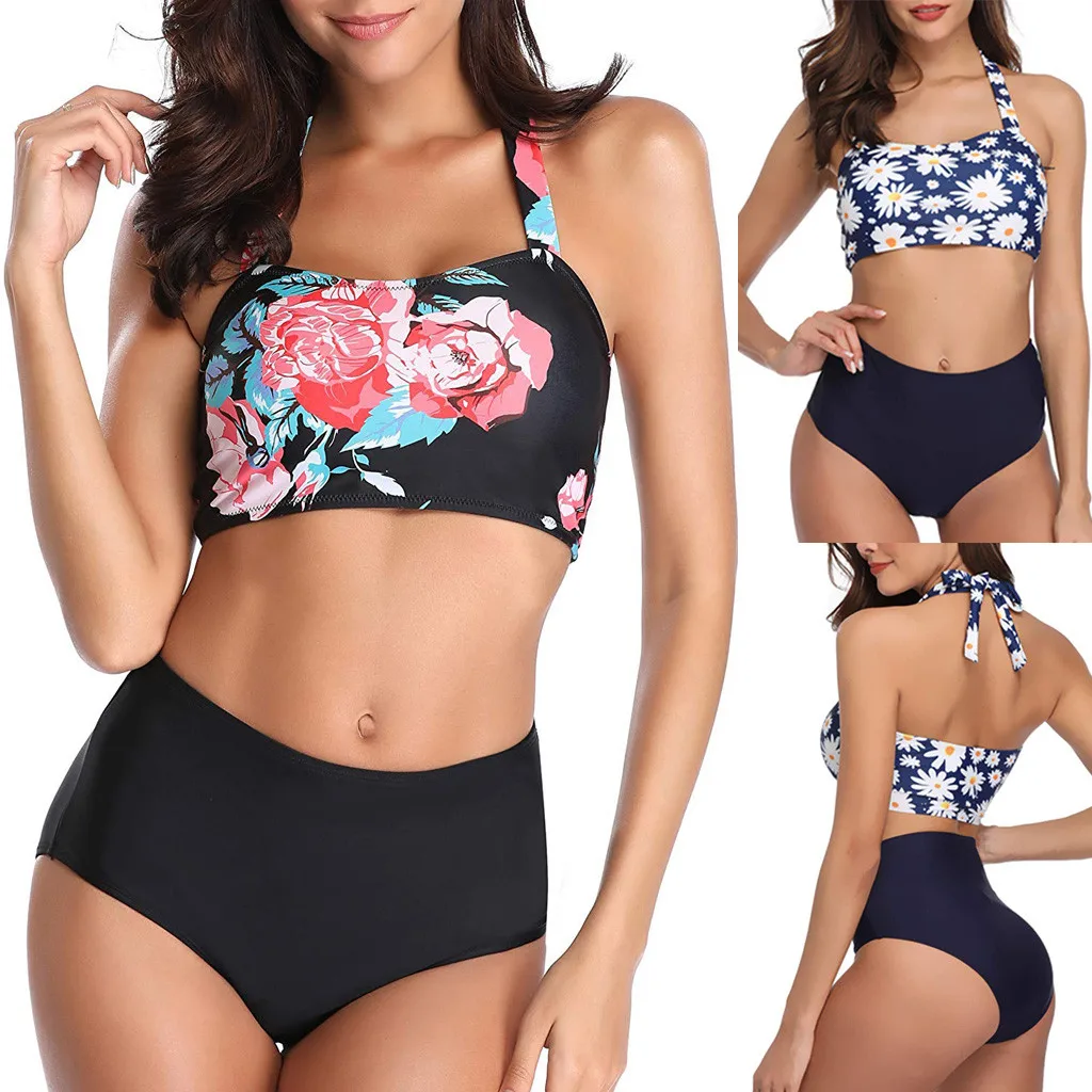 2021 летнее сексуальное бикини пляжная одежда женское с завышенной талией