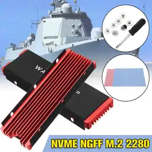 Радиатор JEYI алюминиевый M.2, NVME NGFF M.2, 2280 листов, теплопроводность, силиконовая пластина