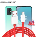 Оригинальный Warp зарядный кабель для Oneplus Nord One Plus Honor 8 Pro 7 7T N100 тире Зарядное устройство кабель Тип USB C провод для быстрого заряда 6A 4A Usbc