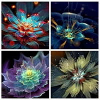 diamond painting abstract art flower full drill round rhinestones 5d diy diamond embroidery sale mosaic decoration for home