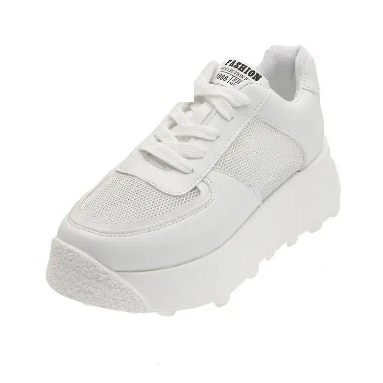 

Breathable Shoes Shallow Mouth Wedge Basket 2021 Casual Female Sneakers Designer Brand Luxury Women Flats Clogs Platform Round T