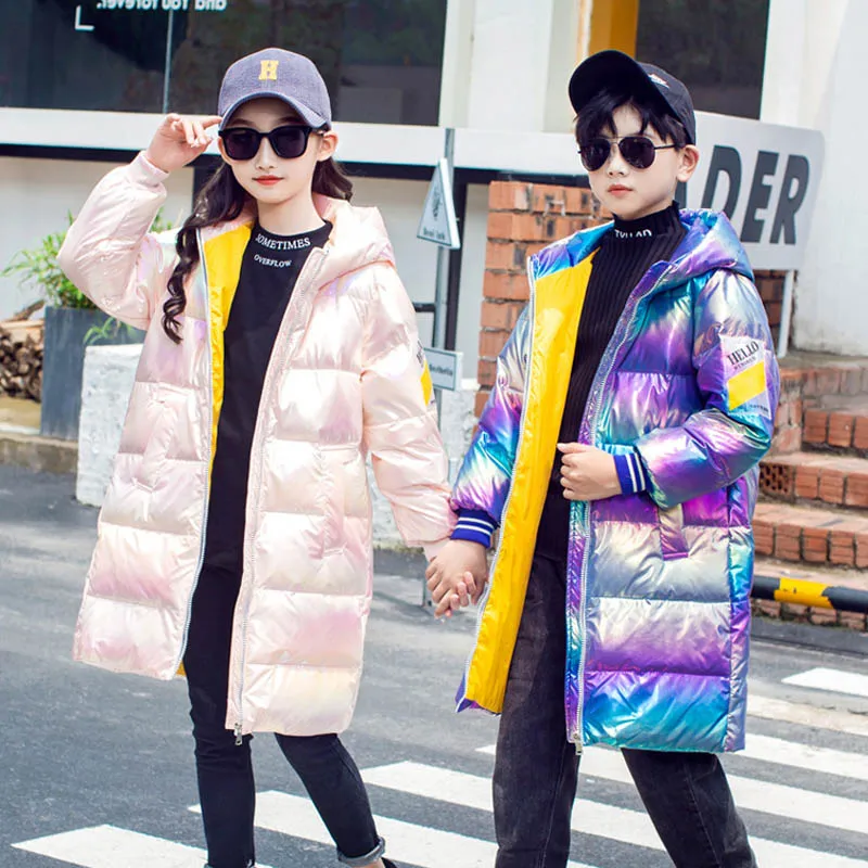 

Boys Winter Coats & Jacket Kids Zipper Sport Jackets Fashion Patchwork Thick Winter Jacket Boy Girls Winter Coat Kids Clothes