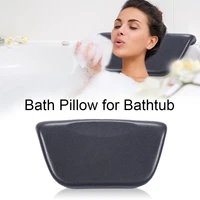 non slip suction cups bath pillow ergonomic spa pillow support head back shoulder neck bathtub bathroom accessories dropshipping