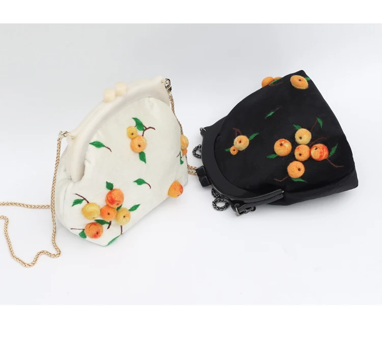 Новое поступление 2019 г. шерстяная фетровая бархатная велюровая сумка мессенджер