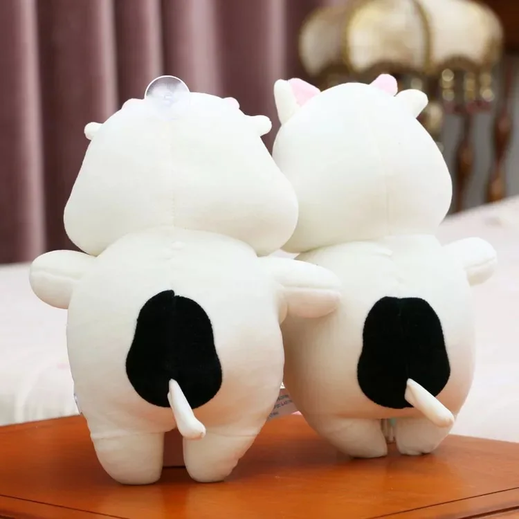25 см Kawaii плюшевая коровья игрушка-обнимашка молочный скот мягкая кукла подушка с