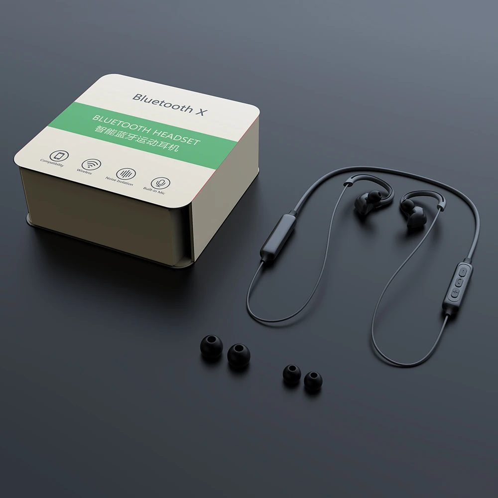 Наушники AWI X1 с крючком Bluetooth беспроводные наушники спортивные шумоподавлением