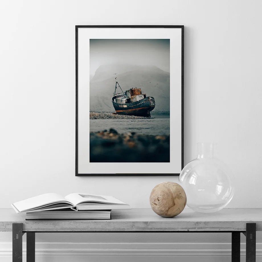 Многожильный Круизный корабль пейзаж Скандинавская бумага картина настенная