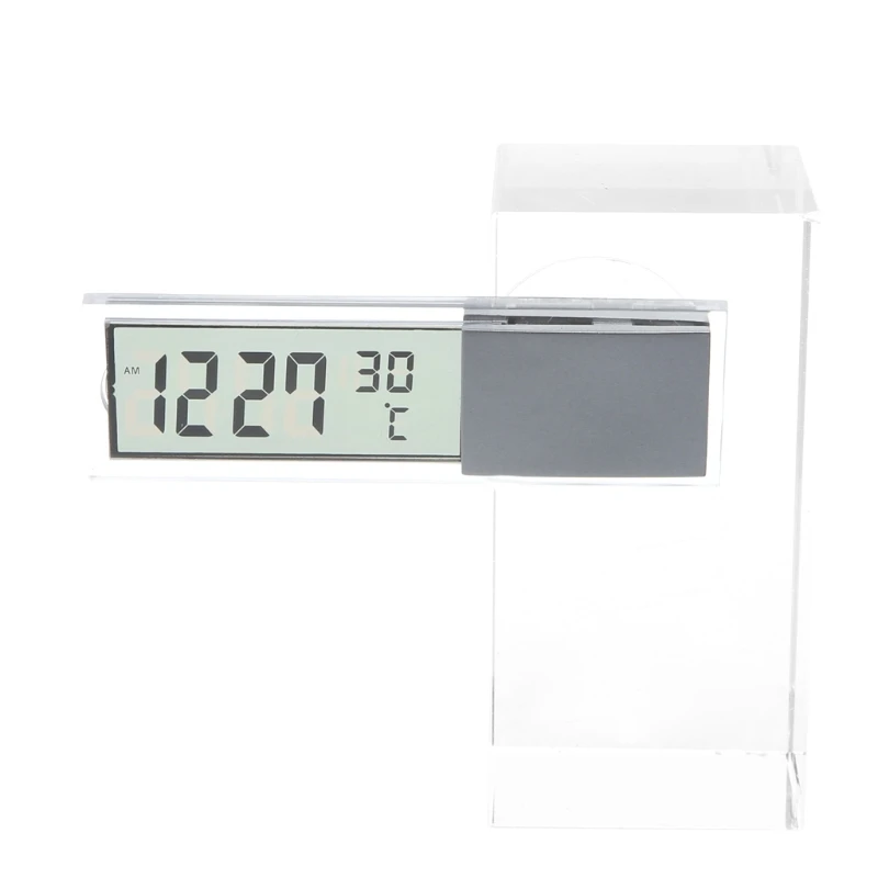 

D08D Mini 2 in 1 LCD Digital Auto Car Clock + Thermometer w/Suction Cup