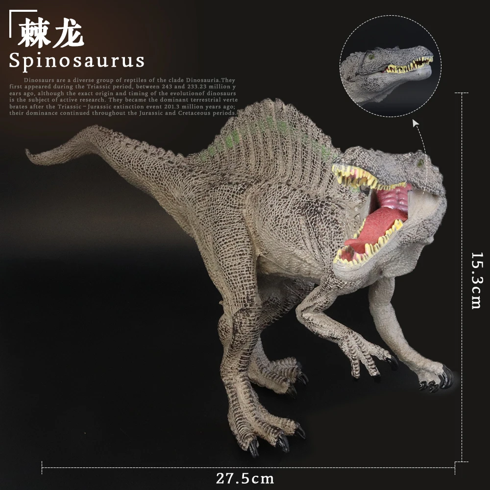 Доисторический мир динозавров юрского периода Spinosaurus большой размер животные