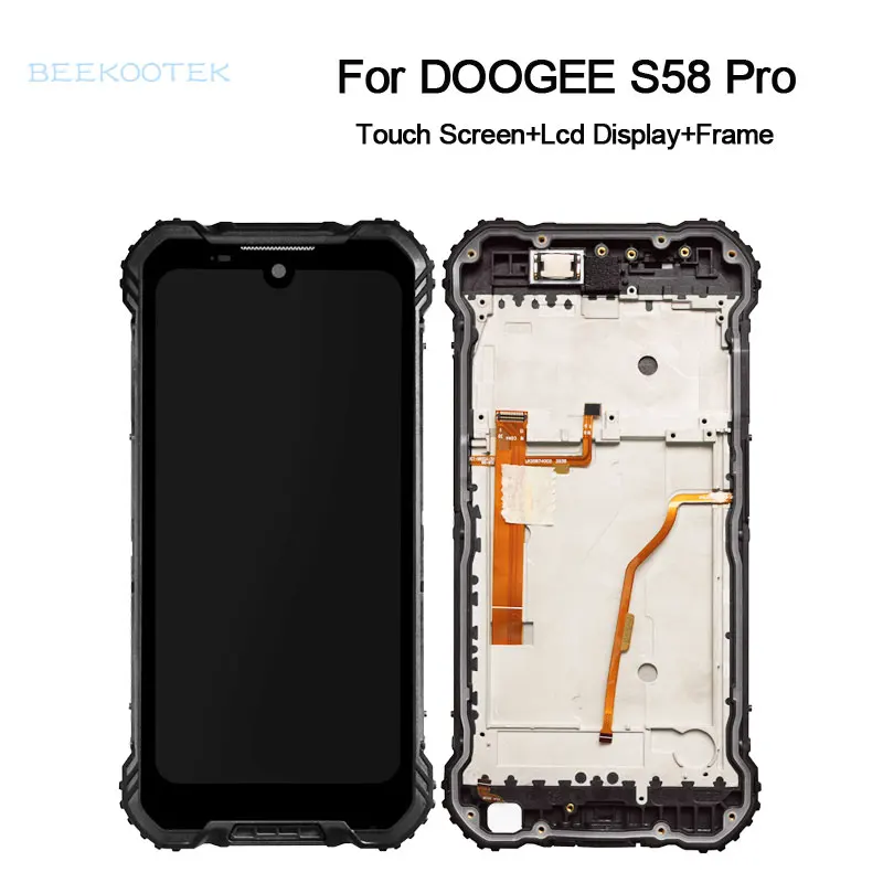 new original doogee s58 pro phone lcd display touch screen digitizerframe accessory for doogee s58pro 5 71 inch cellphone free global shipping