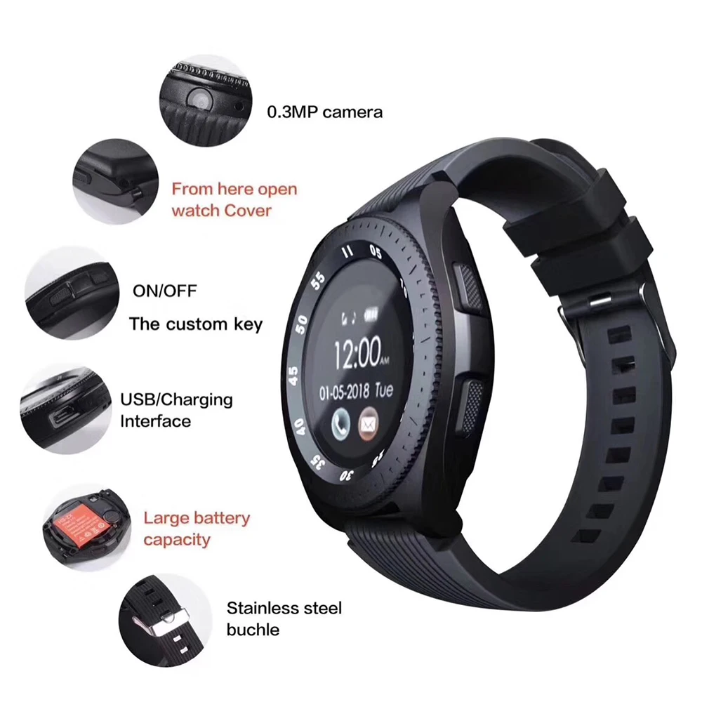 Z4 Bluetooth водонепроницаемый сенсорный экран умные часы камера телефона Mate GSM SIM