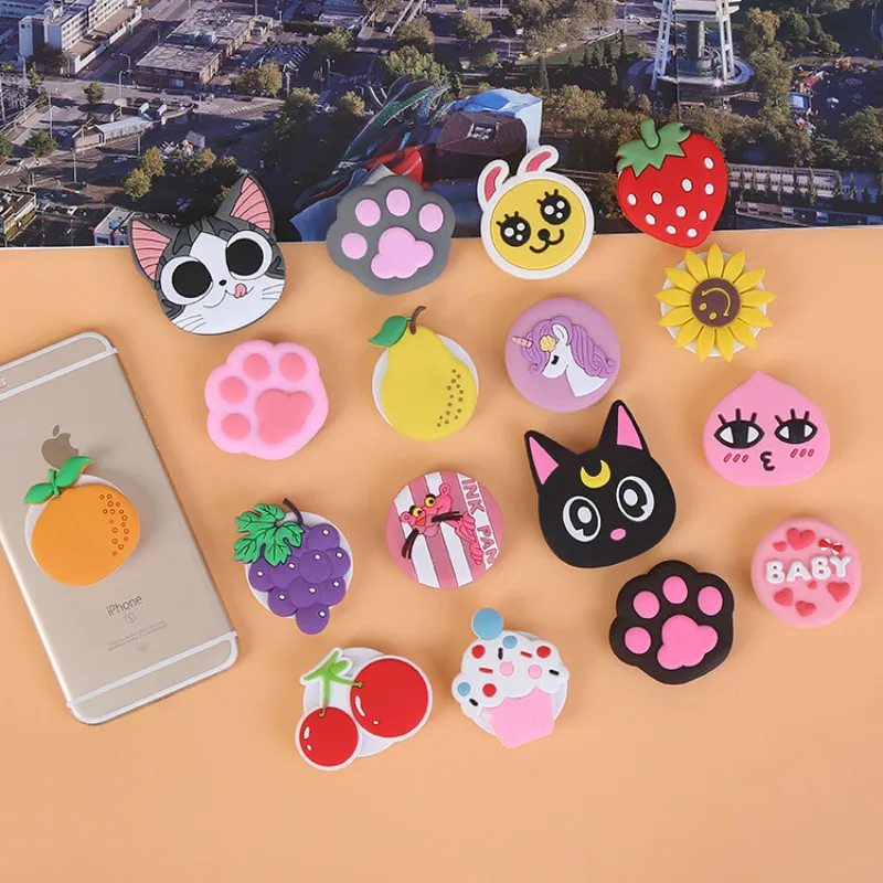 Универсальный кронштейн для мобильного телефона с милым 3D животным подушкой