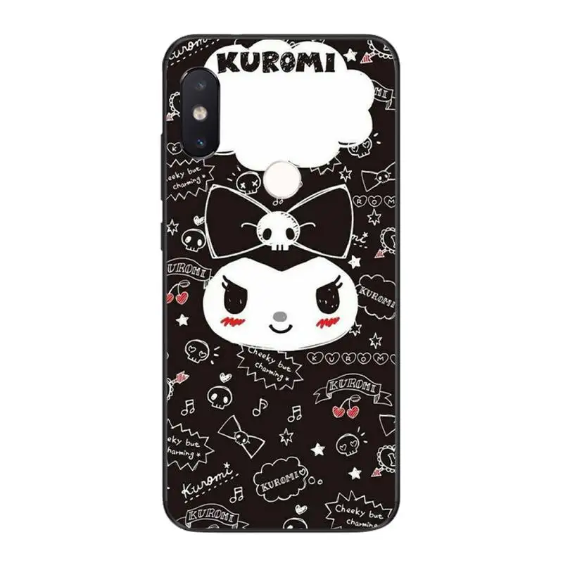 

YNDFCNB Cute cartoon Kuromi DIY phone Case cover Shell For Xiaomi Mi8 9 10 9T 5 6 A1 A2Lite 9SE 8SE Mi8lite Mix2 Max3 F1