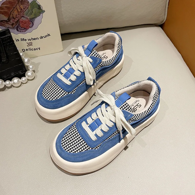 

Женская обувь Новинка весна-осень 2022 спортивная обувь женская универсальная Повседневная бархатная обувь на толстой подошве женская обувь