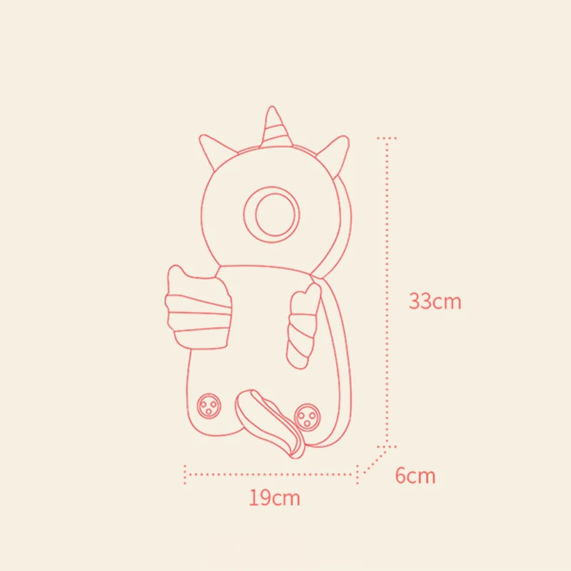 

Baby Pillow Newborn For Toddler Head Protection Cover Pad Cushion PP Cotton Cartoon Soft Security Toy Backpack Fall Protection