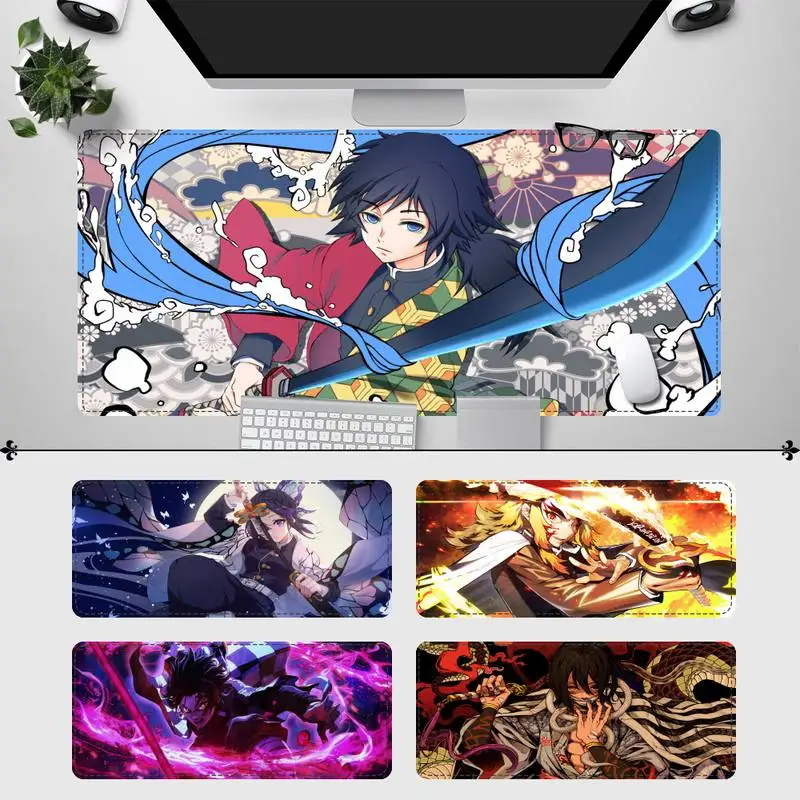 

Nice Demon slayer Gaming Mouse Pad Gaming MousePad Large Big Mouse Mat Desktop Mat Computer Mouse pad For Overwatch