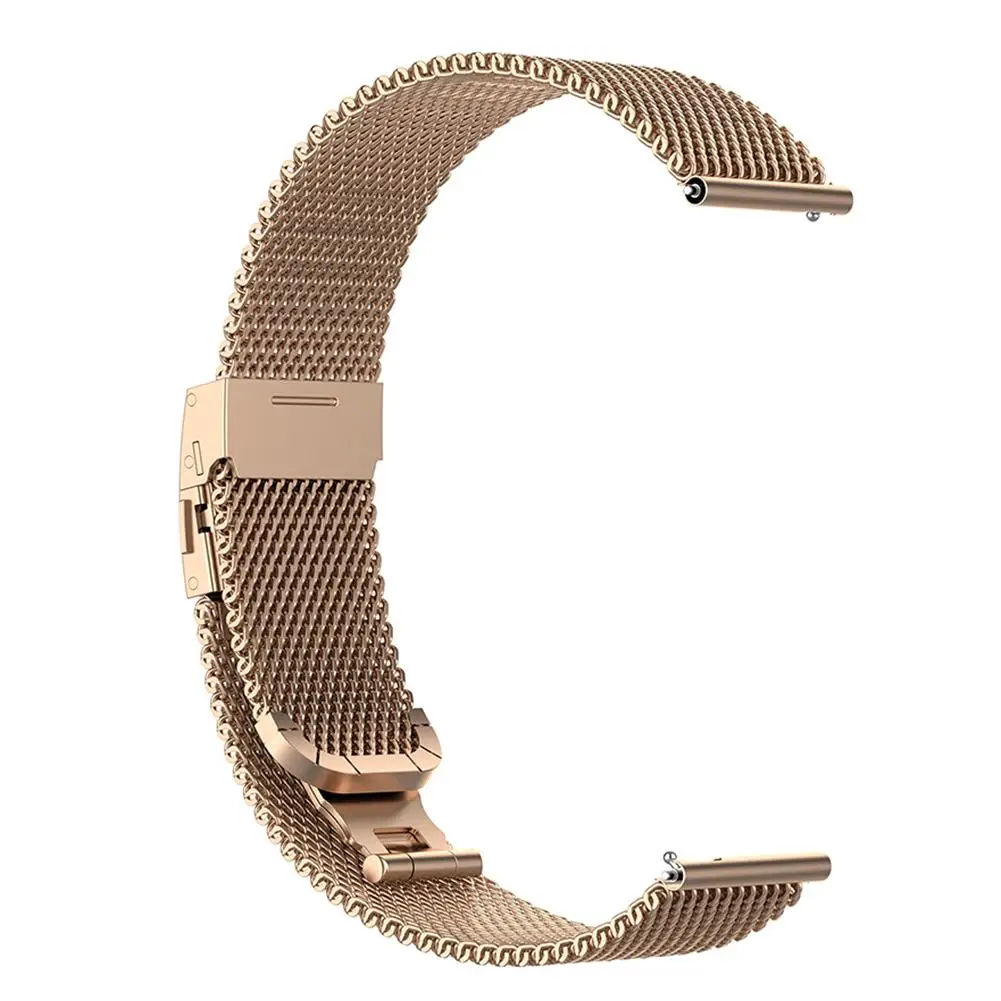 Rose Gold Ремешок с пряжкой для часов из нержавеющей стали ремешок для Xiaomi Band для Huami Band Amazfit Bip BIT Lite Youth Smart Watch - Цвет: Rose Gold