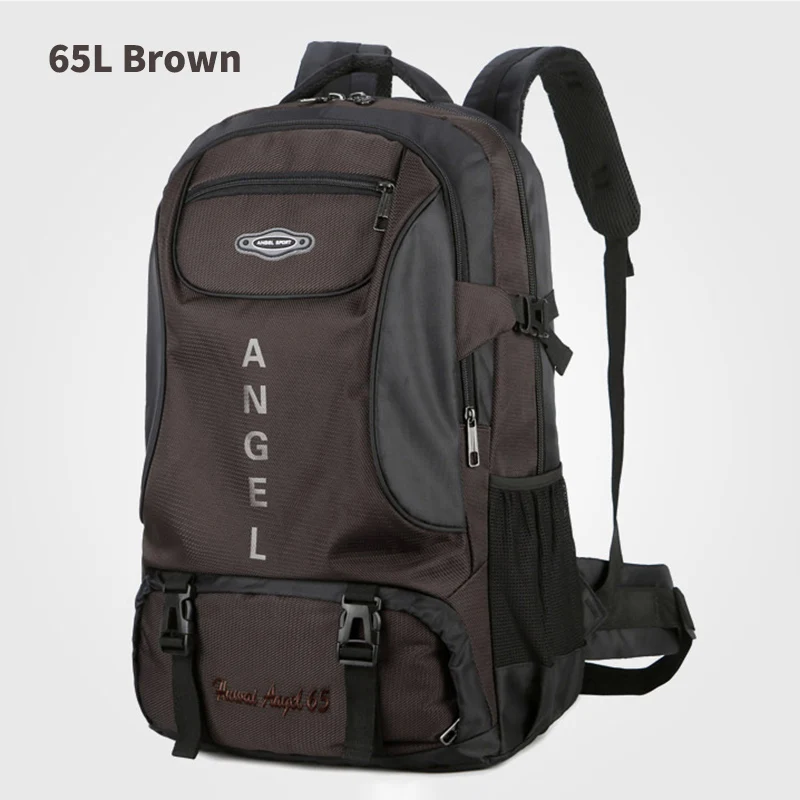 65L-Brown Kuбаг 65L Открытый Рюкзак Кемпинг альпинистская сумка водонепроницаемый альпинистские походные рюкзаки Molle спортивная сумка альпинистский рюкзак - Цвет: 65L-Brown