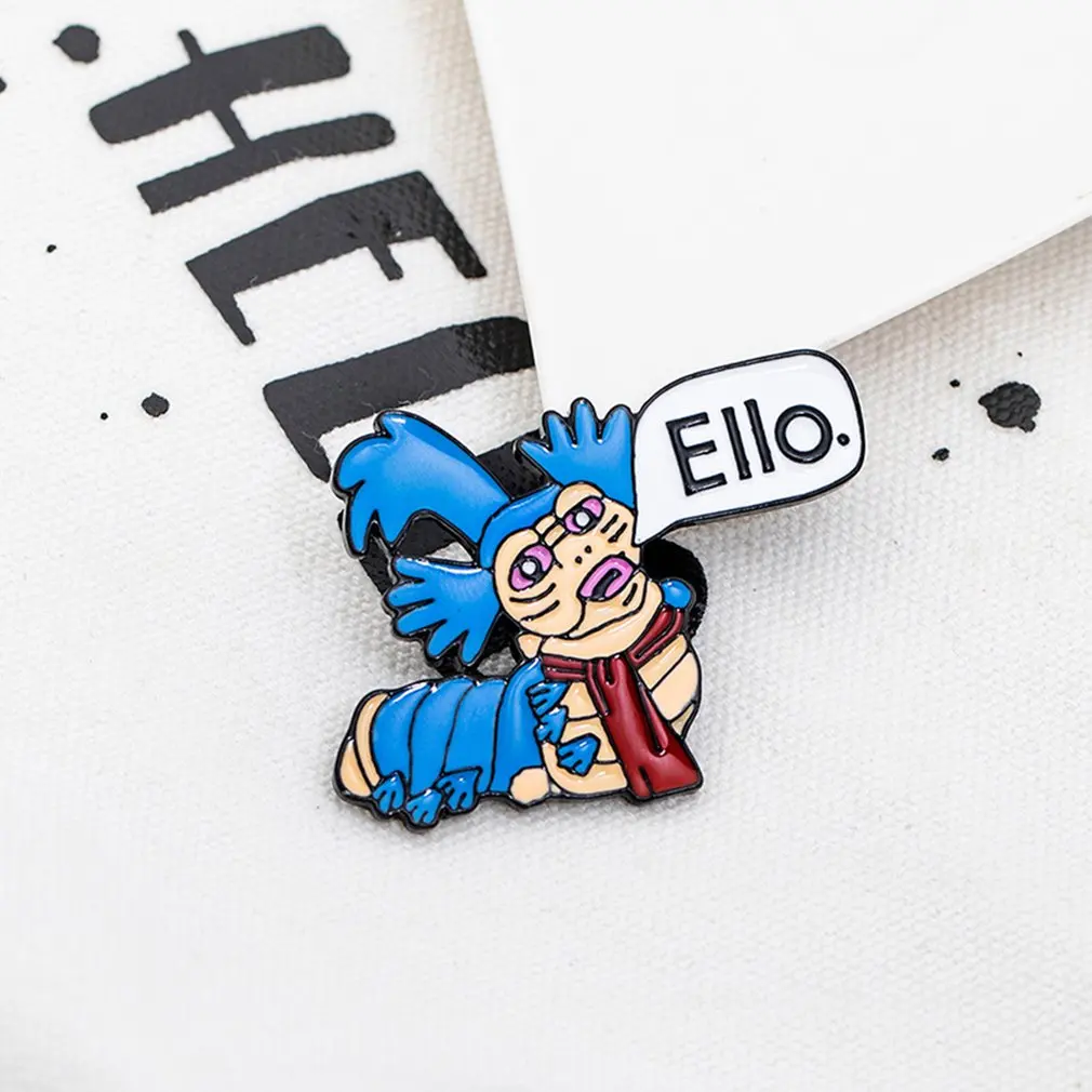 

Durable Cute Cartoon Animal Bug Punk Style Dripping Oil Brooch Alloy Drip Funny Brooch Festival Gift Easy To Decorate Bags